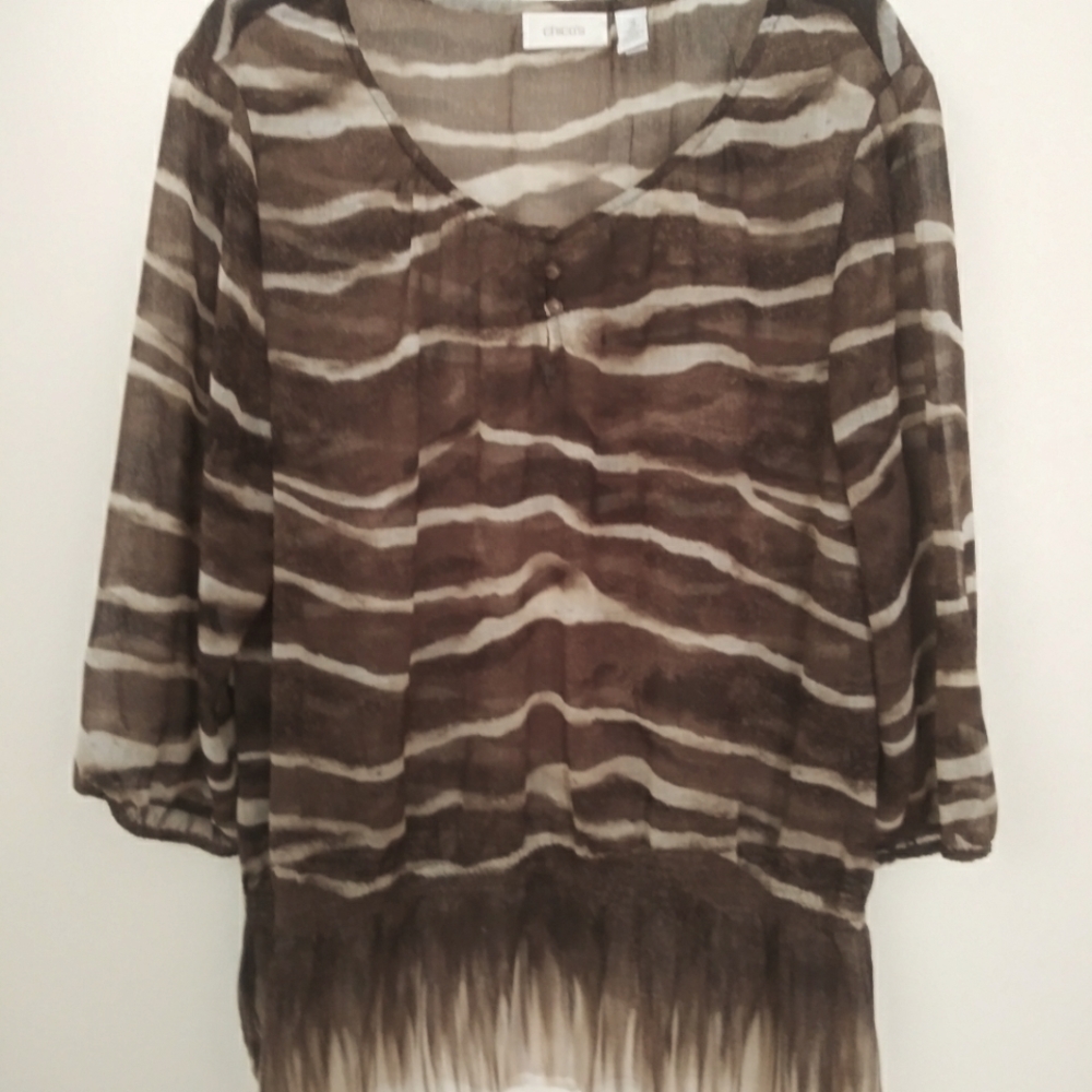 Chicos Sheer Blouse